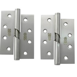 Zawias do drzwi 102x76mm stal nierdzewna INOX samozamykający LEWY (pl) 2szt.