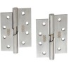 Zawias do drzwi 102x76mm stal nierdzewna INOX samozamykający PRAWY (pl) 2szt.