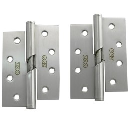Zawias do drzwi 102x76mm stal nierdzewna INOX samozamykający PRAWY (pl) 2szt.