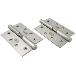Zawias do drzwi 102x76mm stal nierdzewna INOX samozamykający PRAWY (pl) 2szt.