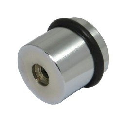 Odbój drzwiowy 25x27mm chrom połysk odbojnik podłogowy 2szt. O-RING ref. 503