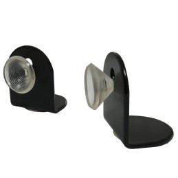 Odbój drzwiowy z przyssawką 30x37mm czarny odbojnik podłogowy mod. VENTOSA 2szt. R502