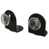 Odbój drzwiowy z przyssawką 30x37mm czarny odbojnik podłogowy mod. VENTOSA 2szt. R502