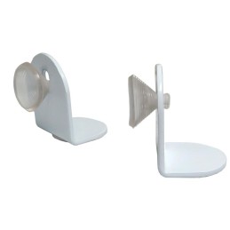 Odbój drzwiowy z przyssawką 30x37mm biały podłogowy mod. VENTOSA 2szt. R502