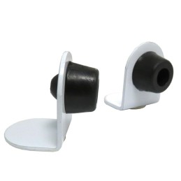 Odbój drzwiowy 30x37mm biały odbojnik podłogowy 2szt. GOMMINO ref. 501