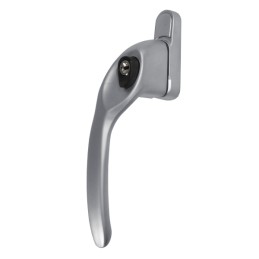 Klamka okienna z kluczykiem Overture Lock 40x7 chrom satyna Lewa