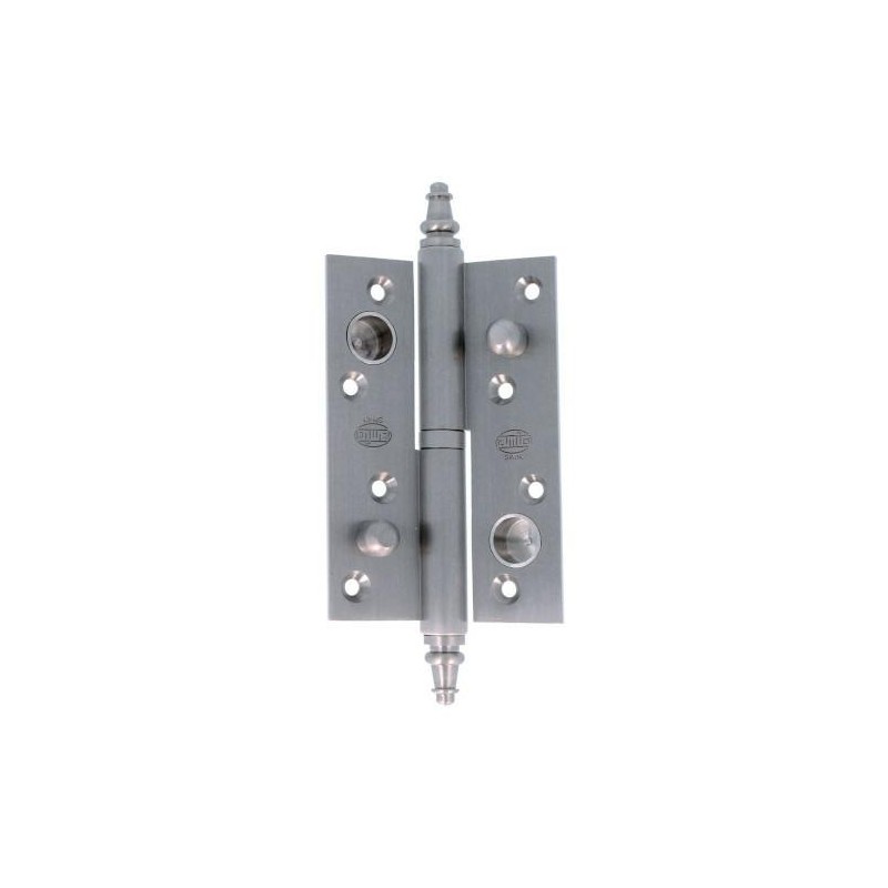 Zawias antywyważeniowy 120x80mm mosiądz chrom mat PRAWY (pl) mod. 416