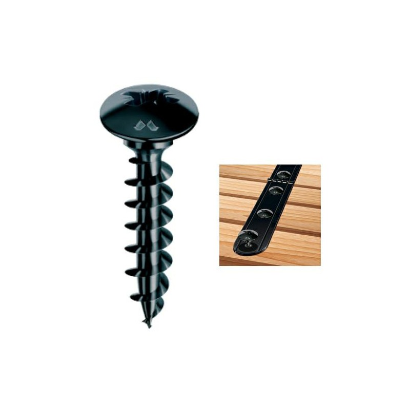 Wkręty czarne 5x30 łeb grzybkowy PZ Panelvit 100szt.