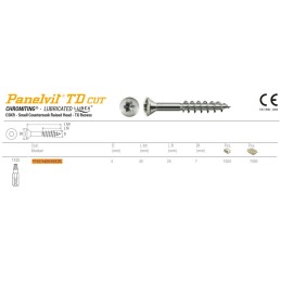 Wkręty 4x40 chrocynk TX łeb stożkowy Panelvit TD Cut 100szt.