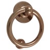 Kołatka drzwiowa Bull Ring miedziana 127mm okrągła