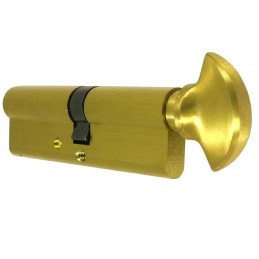 Wkładka z gałką do drzwi 95mm G45/50 mosiężna BS 1 Kitemark