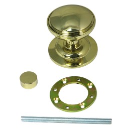 Gałka drzwiowa stała mod. ROUND 75mm HX złota