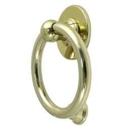 Kołatka drzwiowa Bull Ring Hardex złota 127mm okrągła