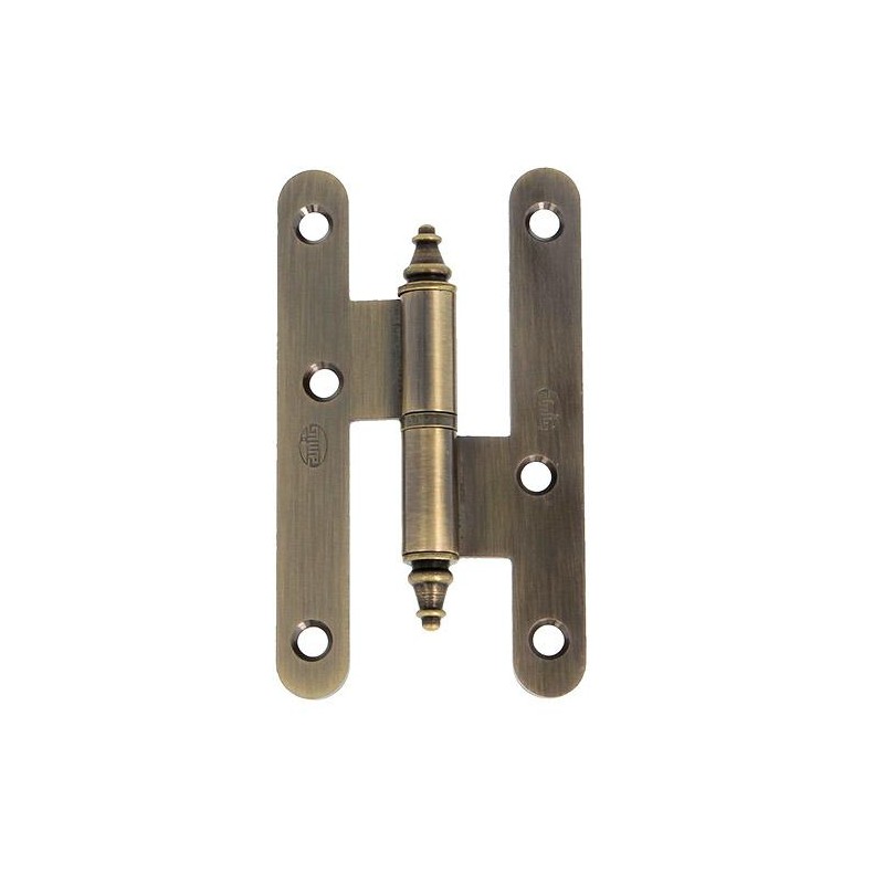 Zawias do drzwi 100x56mm stal złoto antyczne rozłączny LEWY (pl) mod. 408C