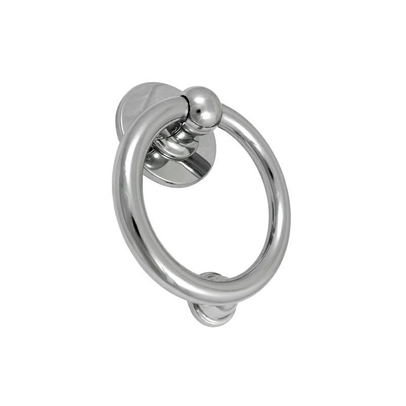 Kołatka drzwiowa Bull Ring Hardex 127mm chromowana okrągła