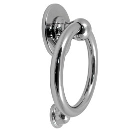 Kołatka drzwiowa Bull Ring Hardex 127mm chromowana okrągła