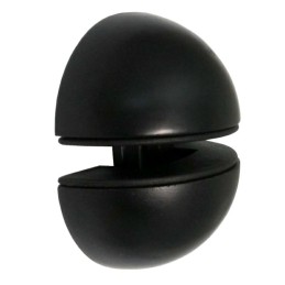 Podpórka półki szklanej czarna uchwyt do szkła 12mm mod.44