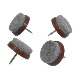 Podkładki filcowe wbijane 22mm brąz 4szt. mod.65 DIS