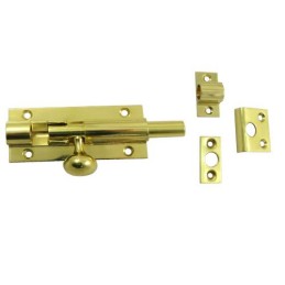 Zasuwka mosiężna 75x30mm z trzema zaczepami