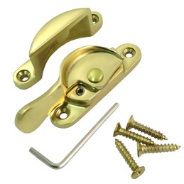 Zamknięcie okna podnoszonego wąskie z blokadą mosiądzowane