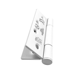 Zawias do drzwi 102x76mm stal nierdzewna INOX biały 2szt. mod. VHC243S