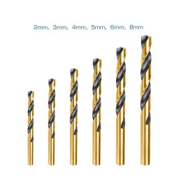 Wiertła HSS 2- 8mm 6 elementów TACSD0605