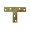 Łącznik płaski typ T stalowy 70x50x16mm żółty ocynk mod.506 do konstrukcji drewnianych