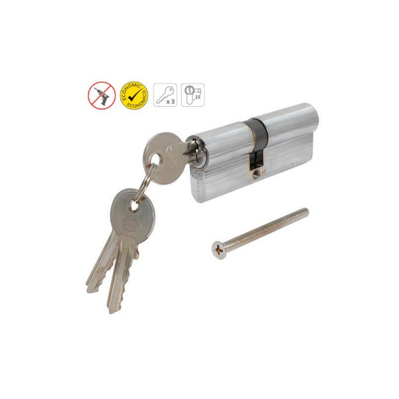 Wkładka drzwiowa 80mm 35/45 chrom połysk mod.9500