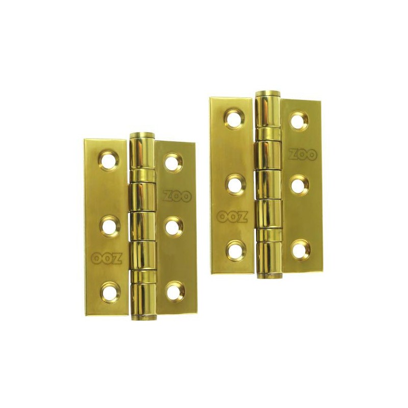 Zawias do drzwi 76x50mm stal nierdzewna INOX złoty splatany 2szt.