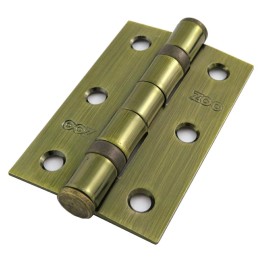 Zawias do drzwi  76x50mm stal złoto antyczne łożyskowany splatany 2szt.