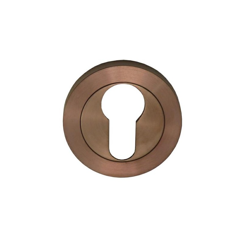 Szyld na wkładkę rozeta 50mm okrąg inox miedziany