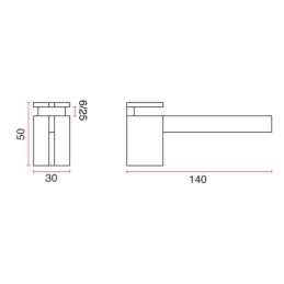 Podpórka do szkła 6-25mm chrom połysk mod. RM35A