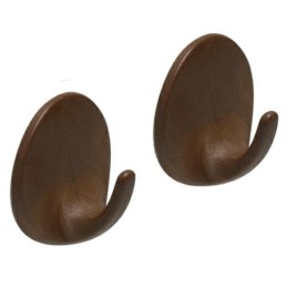 Wieszaki przyklejane 40x21mm brązowy plastik 2szt. mod.207 DIS