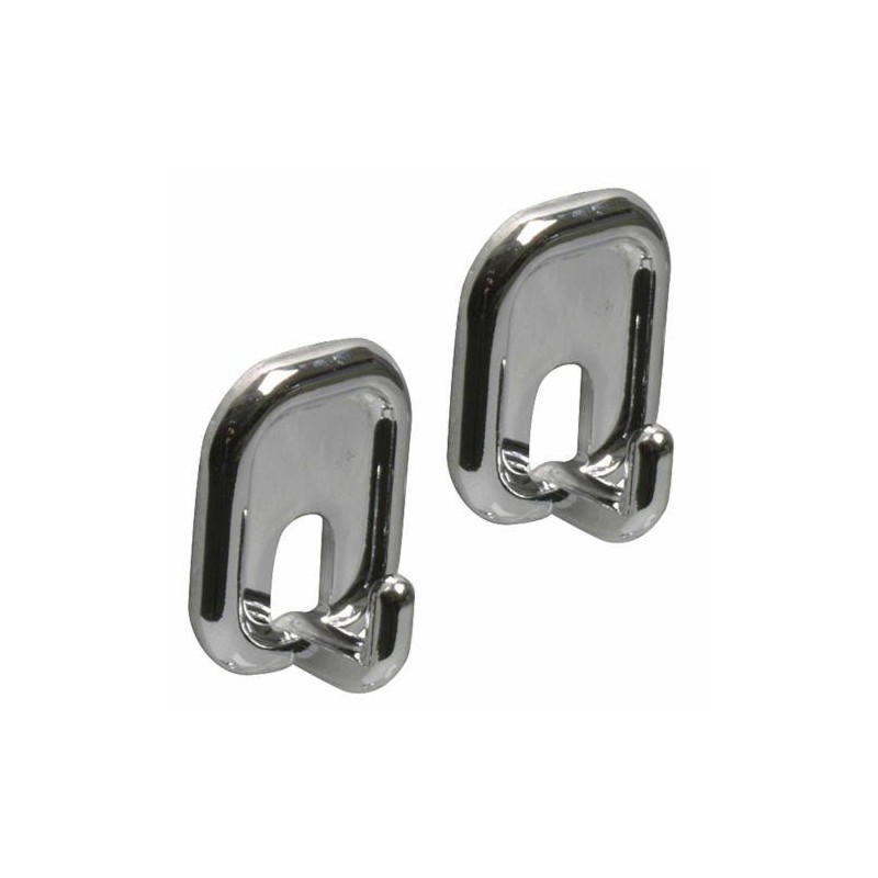 Wieszaki przyklejane 45x32x21mm chrom plastik 2szt. mod.206 DIS