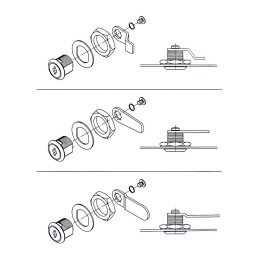 Zamek skrzynki na listy mod. 3 KIT DIS