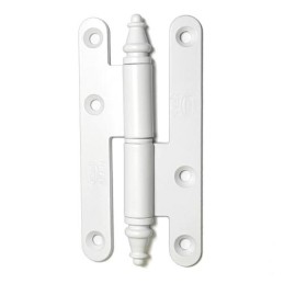 Zawias do drzwi 110x55mm stal biały rozłączny LEWY (pl) mod. 507