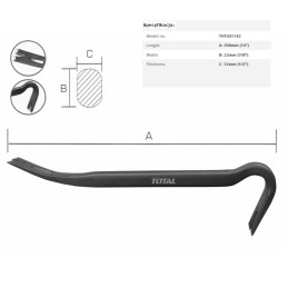 Łom 35cm mod. THT431142 (D)