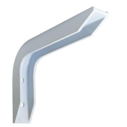 Wspornik półki aluminium biały 120x80mm mod.4