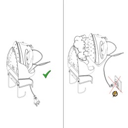 Uchwyt na żelazko i deskę do prasowania