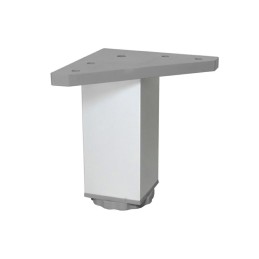 Noga meblowa nogi kwadratowe 40x40x100 z regulacją alum. srebrne - 4szt. mod. 20
