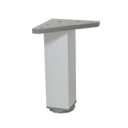 Noga meblowa nogi kwadratowe 40x40x150 z regulacją alum. srebrne - 4szt. mod. 20