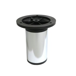 Noga meblowa nogi okrągłe 50x100-120 z regulacją chrom - 4szt. mod. 22