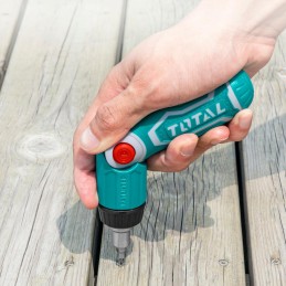 Wkrętak przegubowy z grzechotką i zestawem bitów TACSD30136