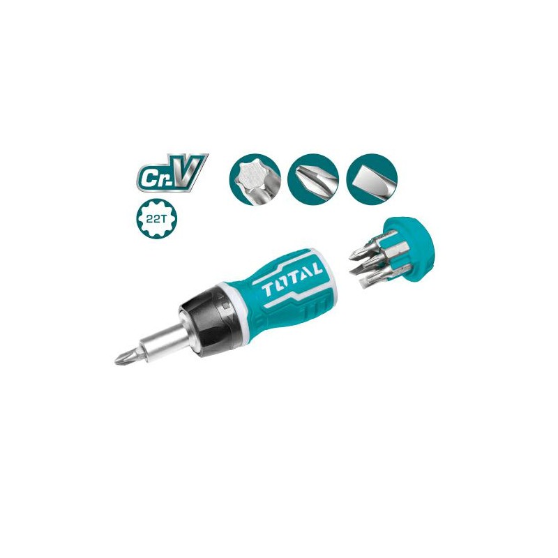 Wkrętak z grzechotką i 7 wymiennymi bitami SL-TX-PH TACSDS1726