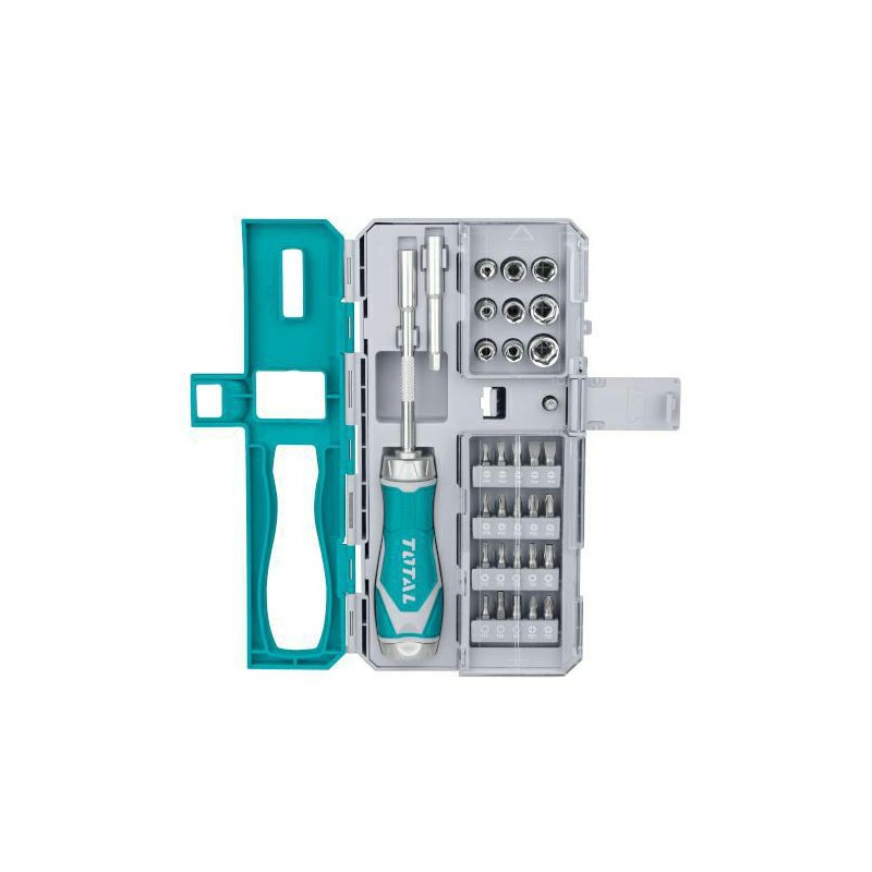 Wkrętak z zestawem końcówek 33 elementy mod.TACSD30336