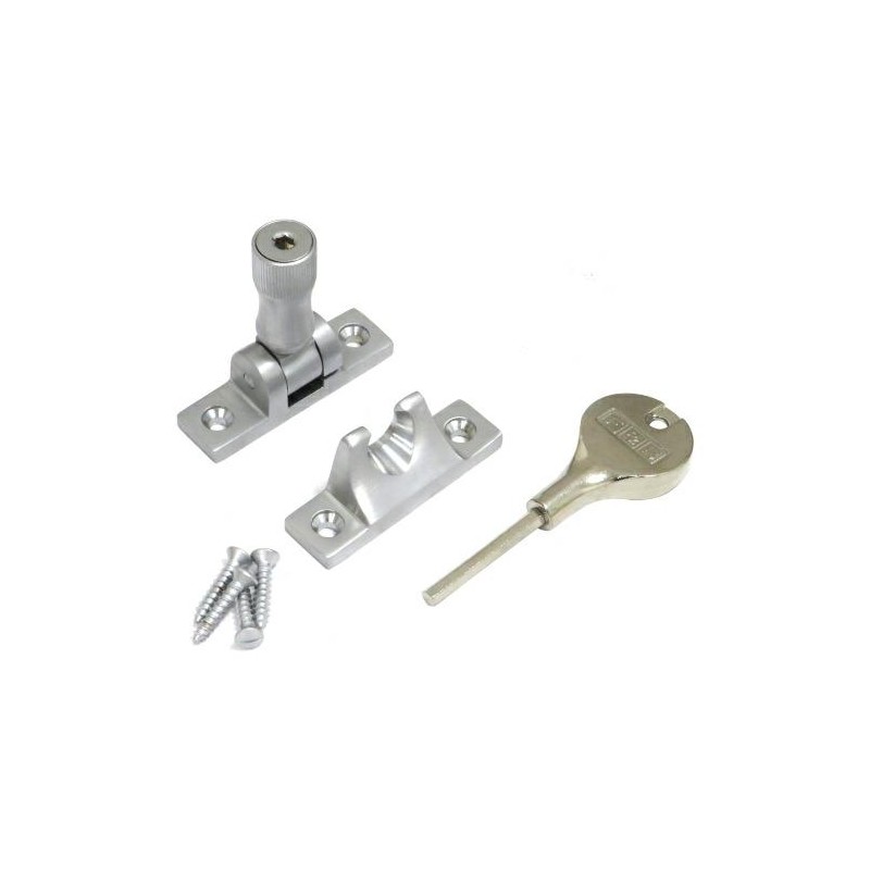 Zamknięcie okienne satyn chrom            z kluczykiem