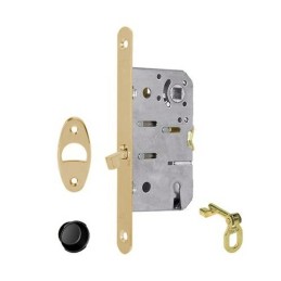 Zamek hakowy na klucz 70/50 F16x168 mosiądz mat mod. SCIVOLA-T