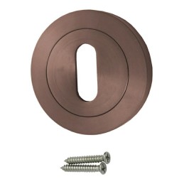 Szyld na klucz rozeta 50mm okrąg inox miedziany - 1 sztuka