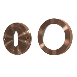 Szyld na klucz rozeta 50mm okrąg inox miedziany - 1 sztuka