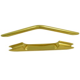 Uchwyt meblowy 128mm z podstawką złoty mod. 75